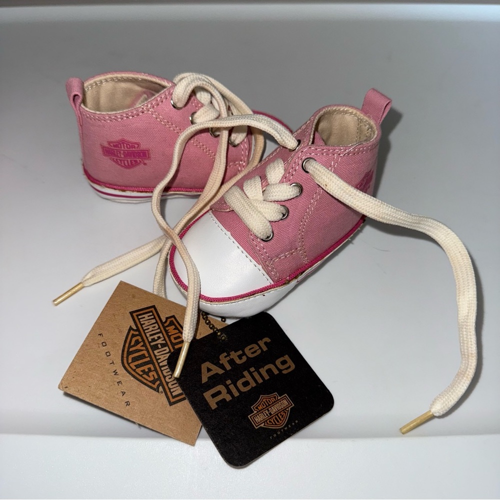 Harley-Davidson Kids Pink Sneakers